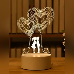 💘3D Acrylic USB Led night light.